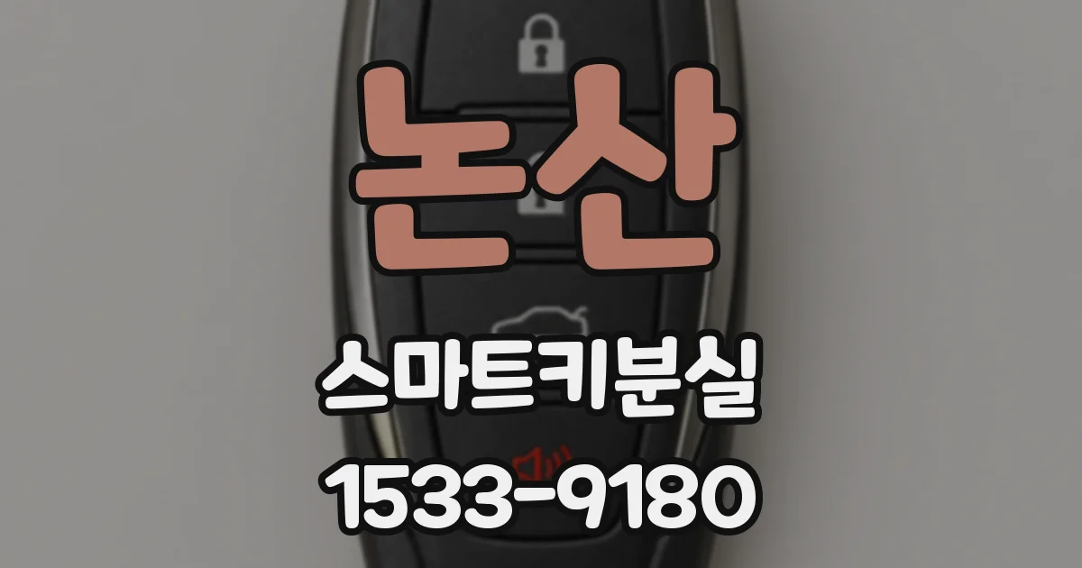 논산 스마트키분실