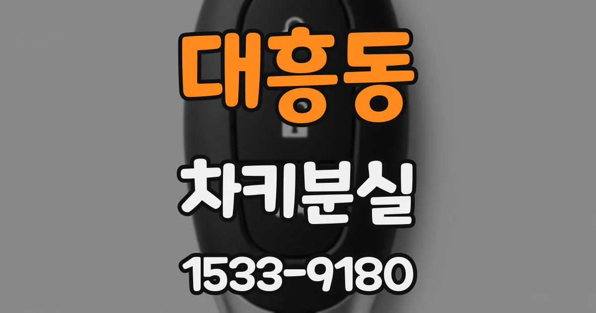 대흥동 차키분실
