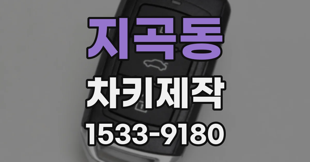 지곡동 차키제작