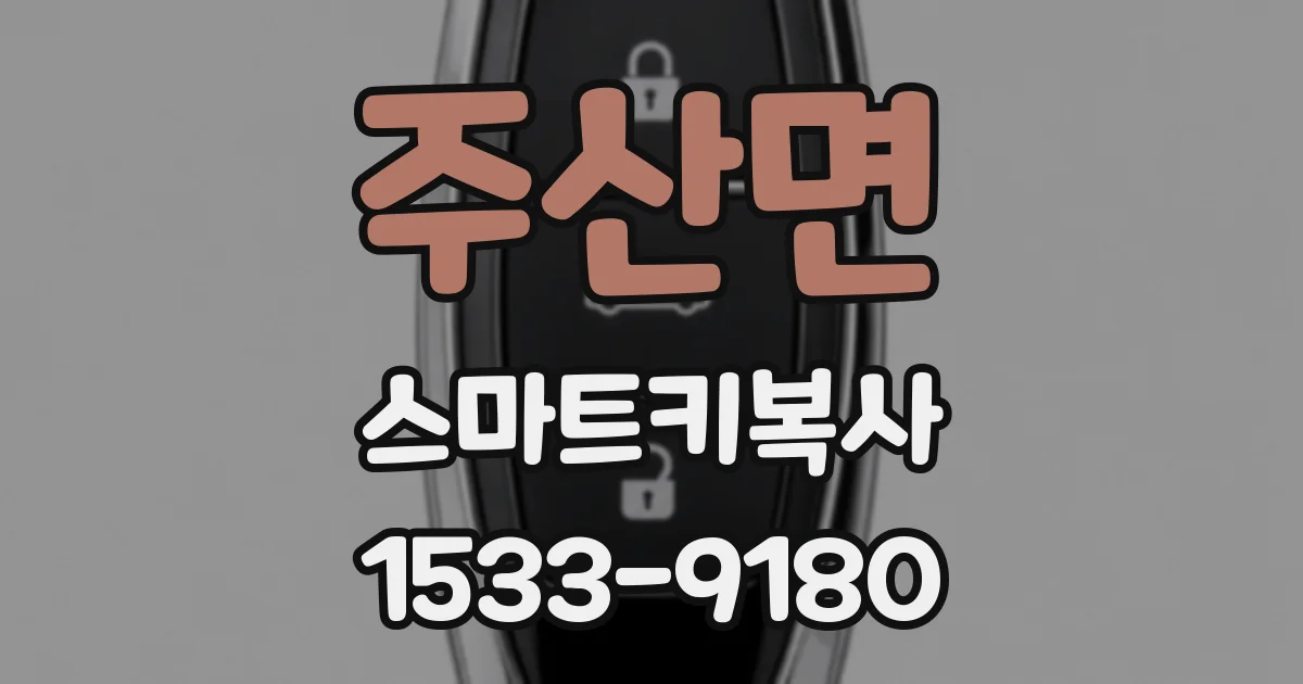 주산면 스마트키복사