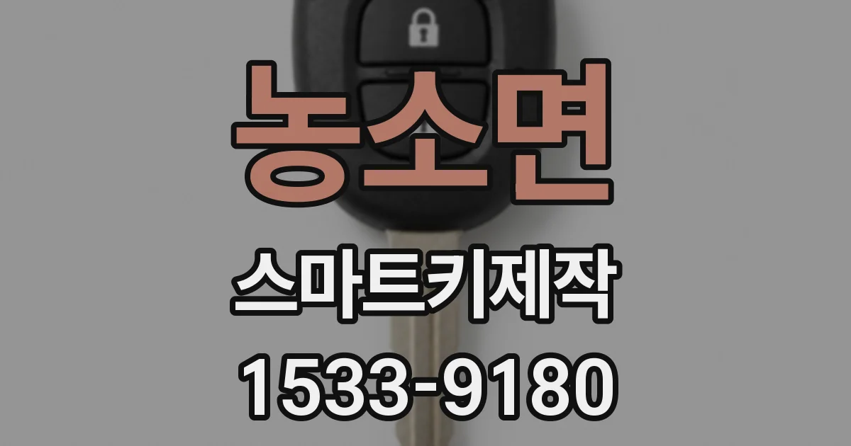 농소면 스마트키제작