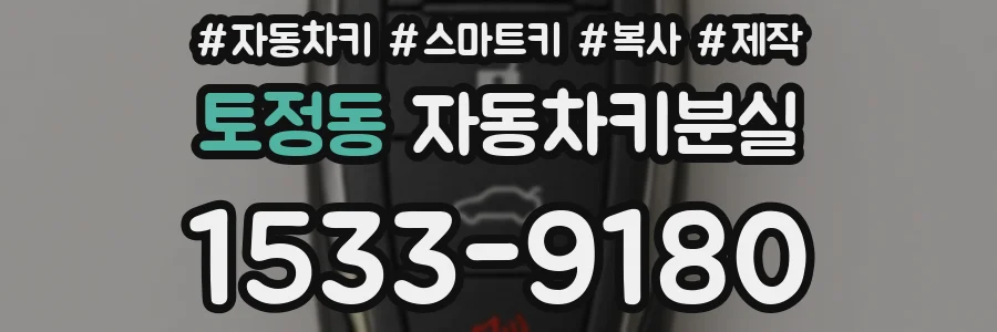 토정동 자동차키분실