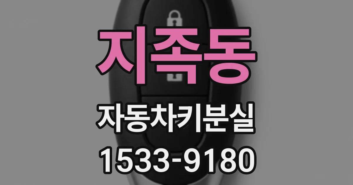 지족동 자동차키분실
