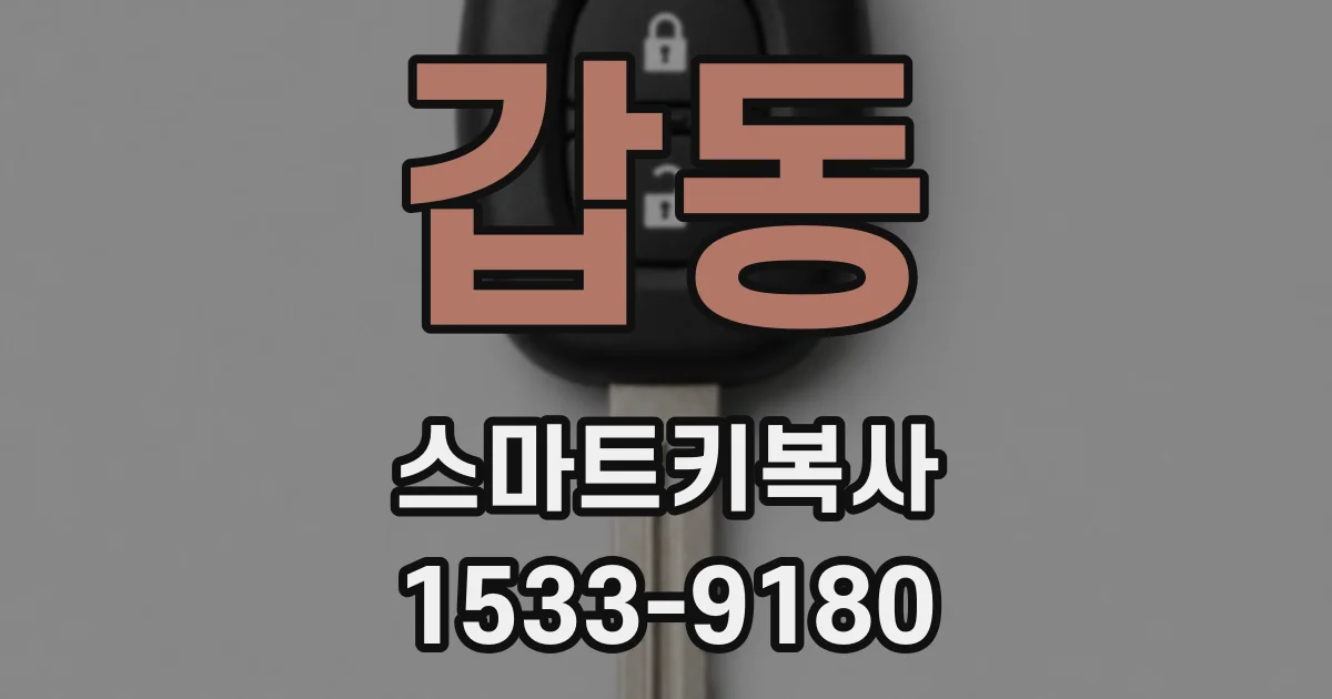갑동 스마트키복사