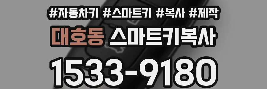 대호동 스마트키복사
