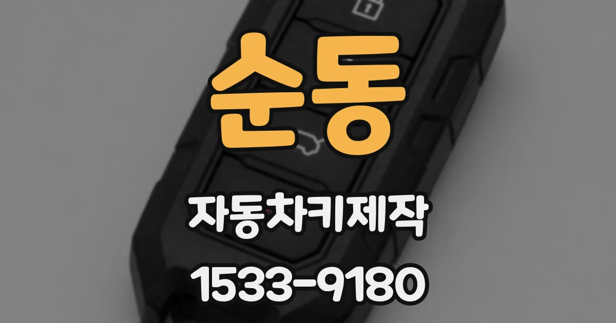 순동 자동차키제작