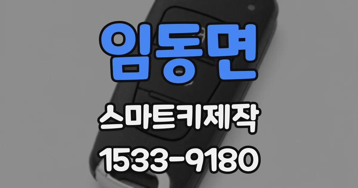 임동면 스마트키제작