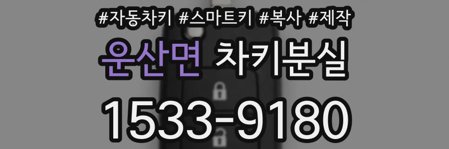 운산면 차키분실