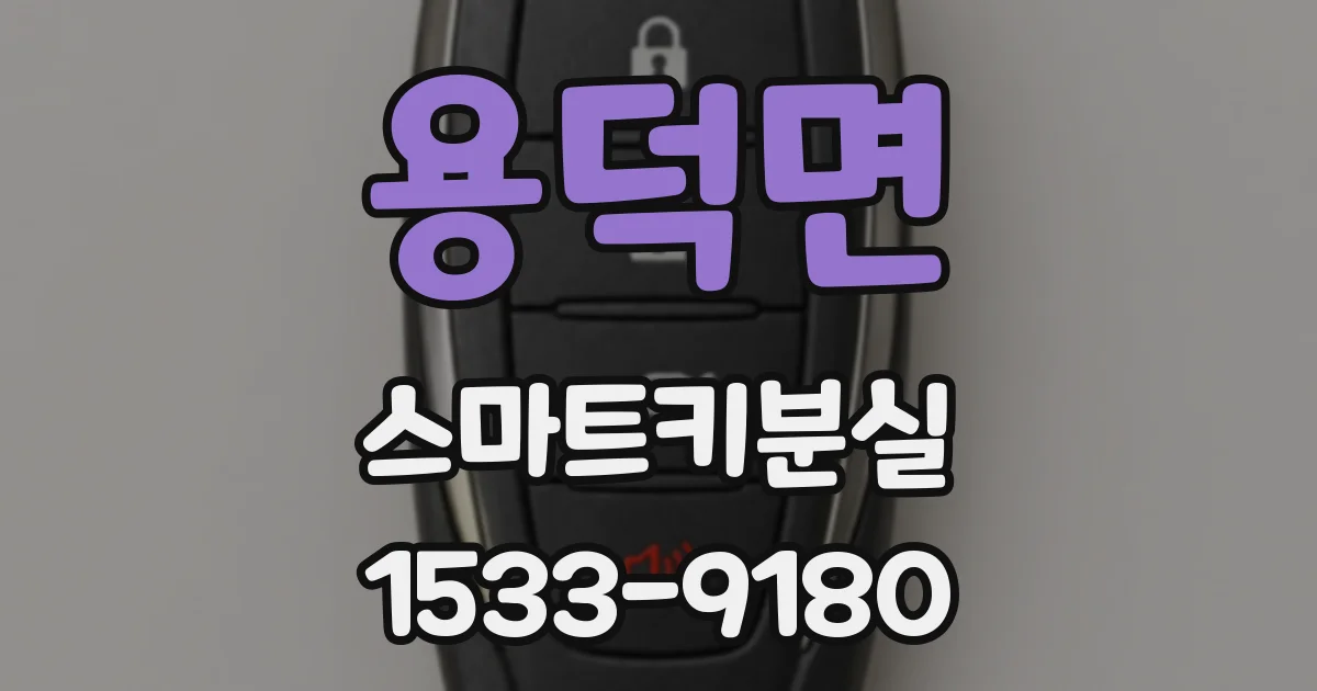 용덕면 스마트키분실