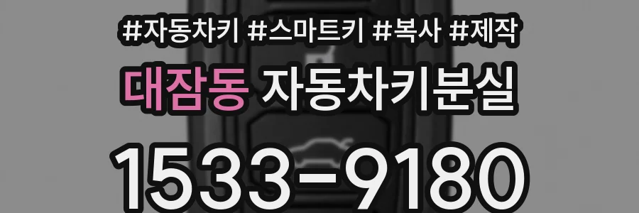 대잠동 자동차키분실