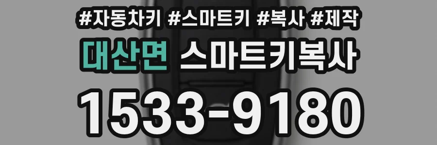 대산면 스마트키복사