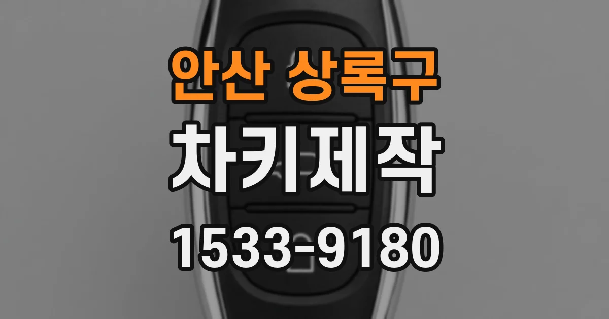 안산 상록구 차키제작