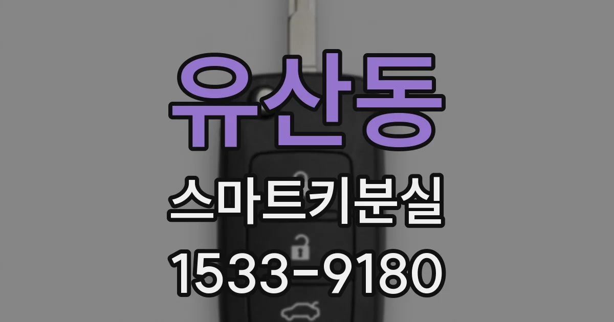 유산동 스마트키분실