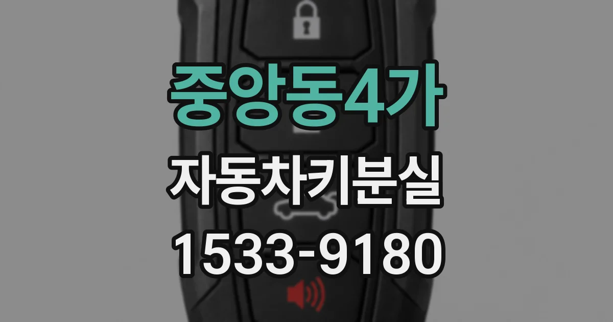 중앙동4가 자동차키분실