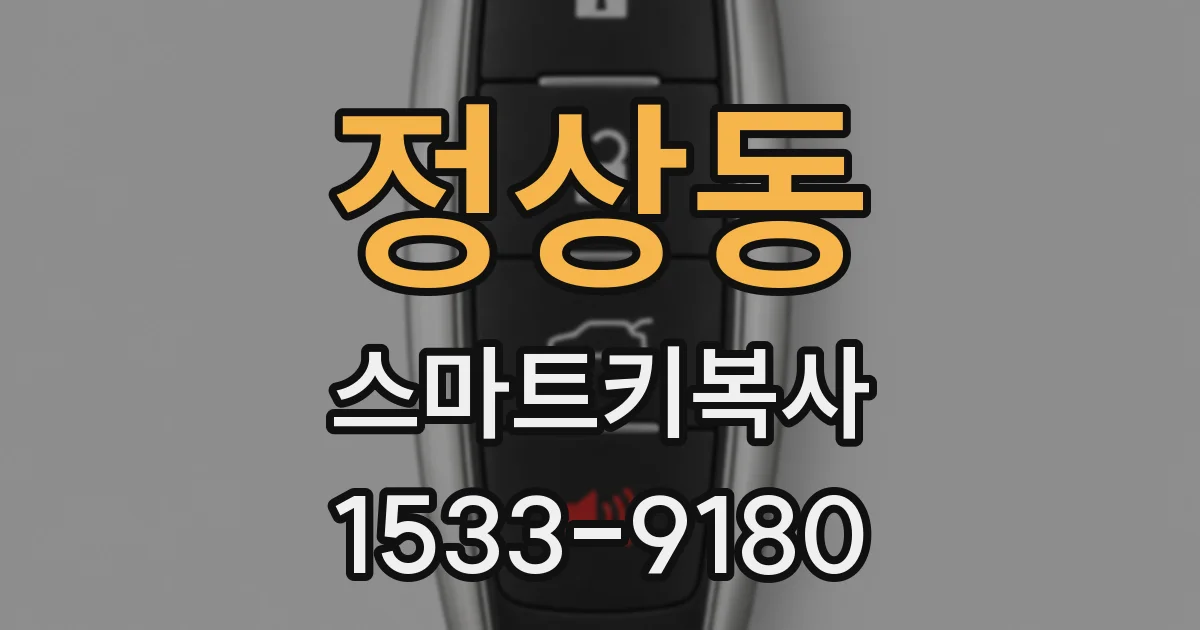 정상동 스마트키복사