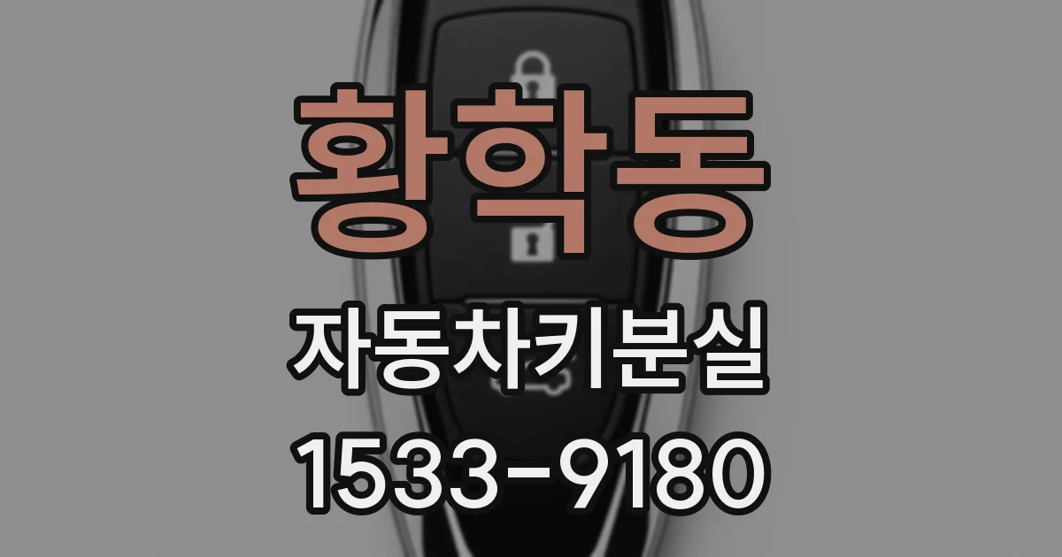 황학동 자동차키분실