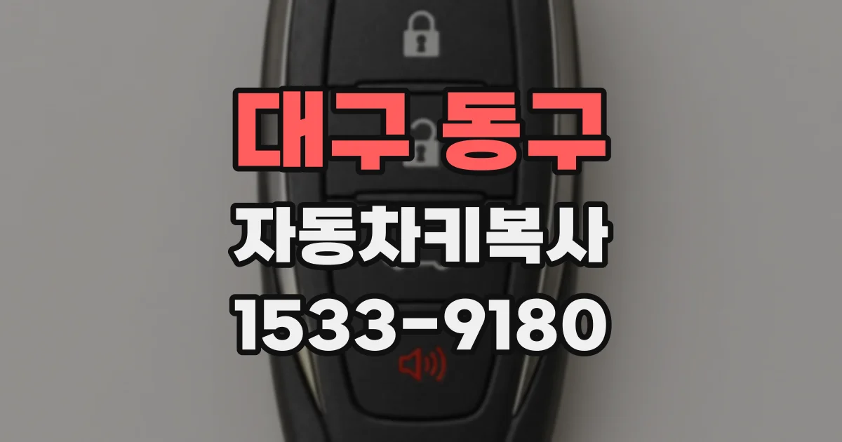 대구 동구 자동차키복사