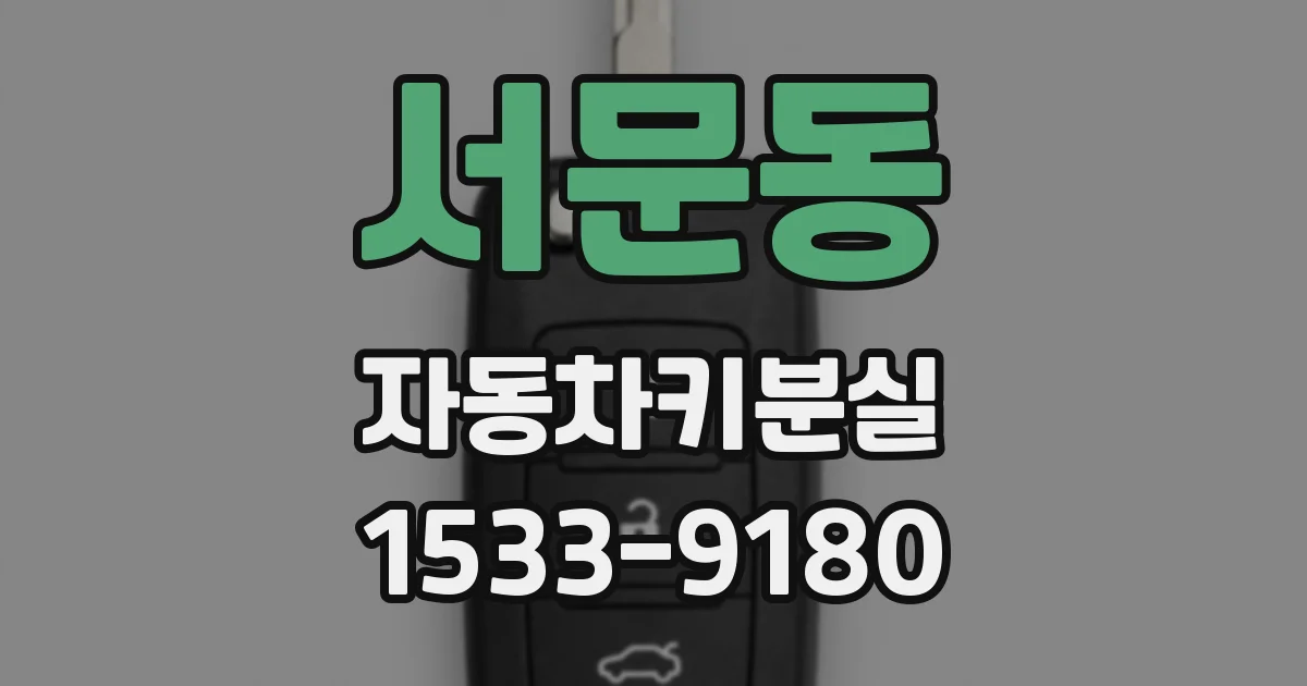 서문동 자동차키분실