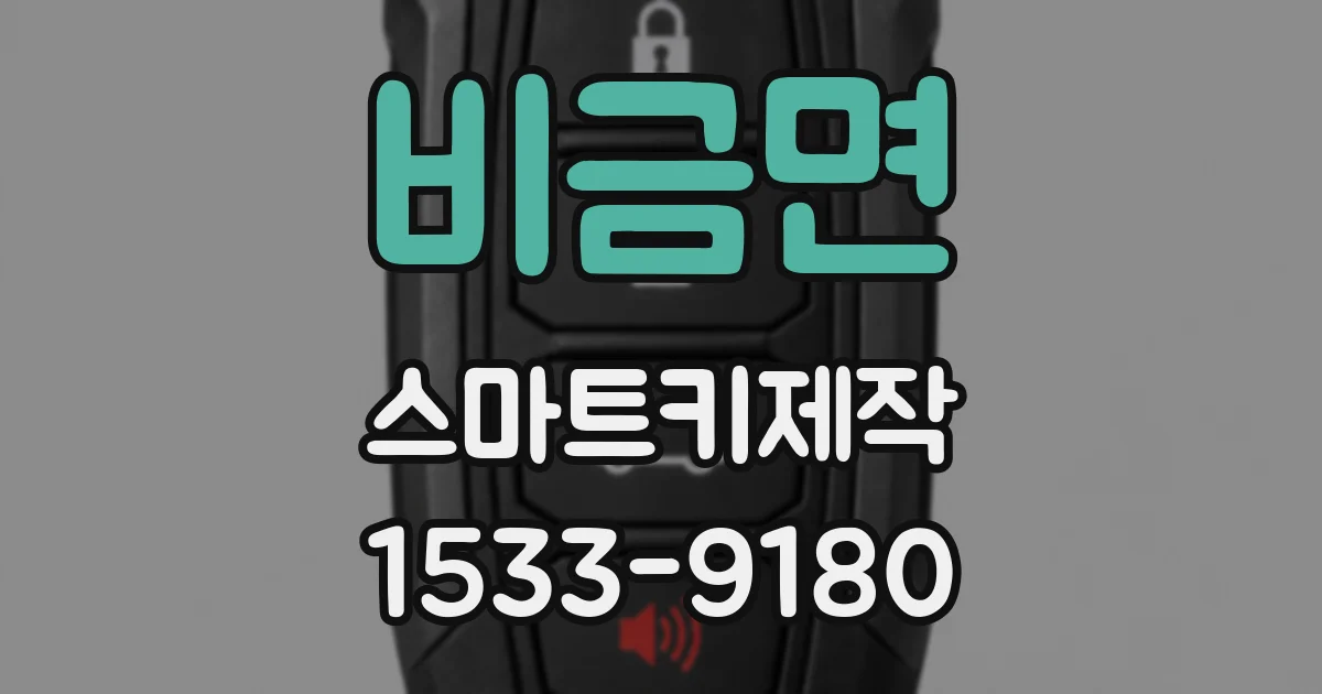 비금면 스마트키제작