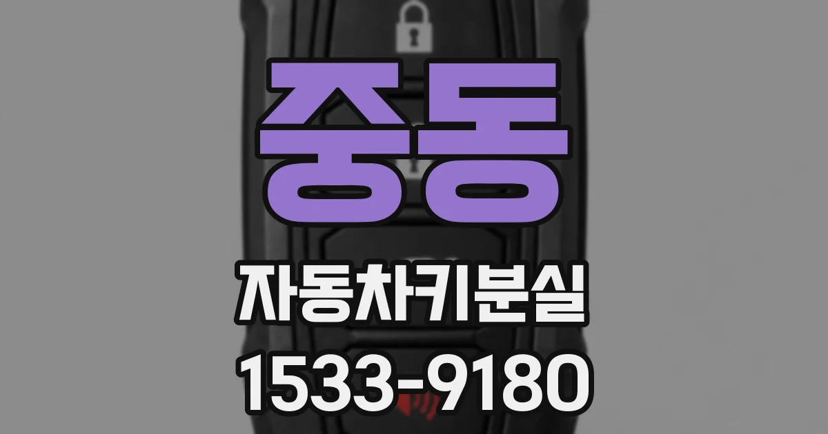 중동 자동차키분실