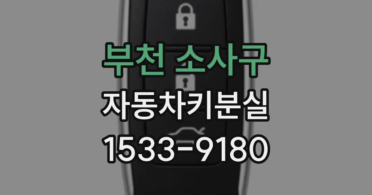 부천 소사구 자동차키분실