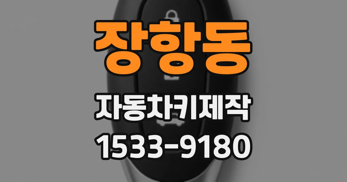 장항동 자동차키제작
