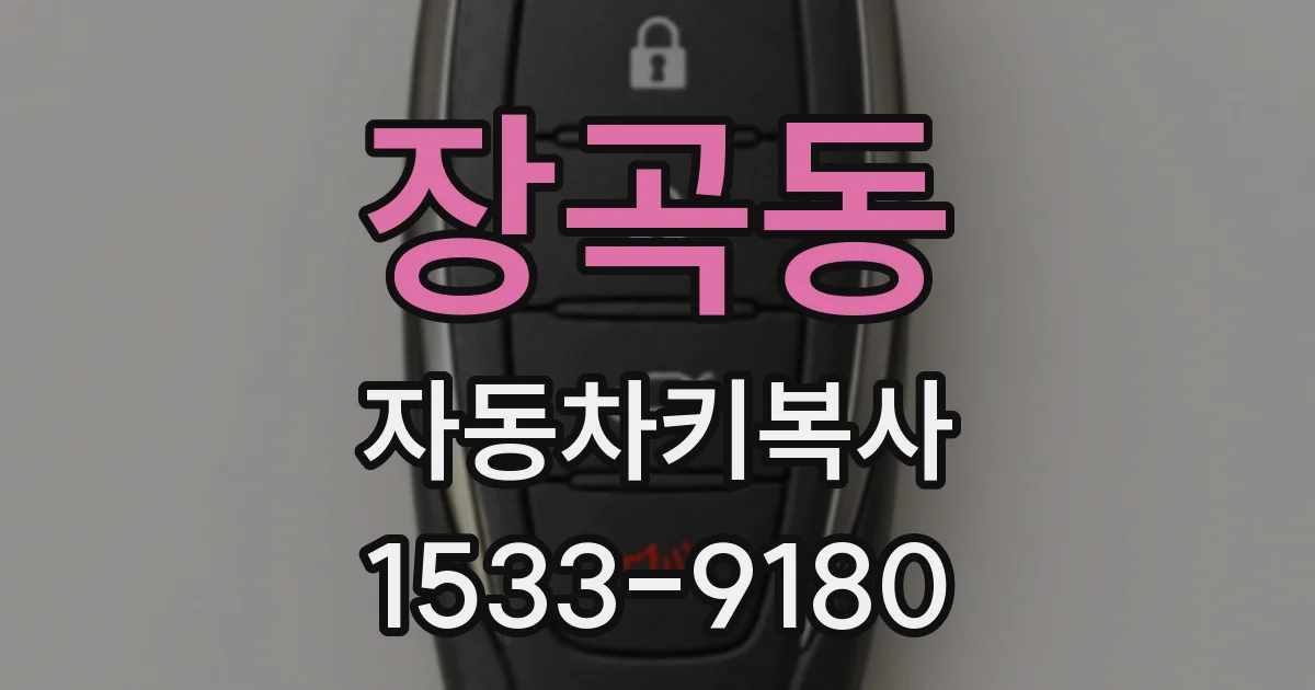 장곡동 자동차키복사
