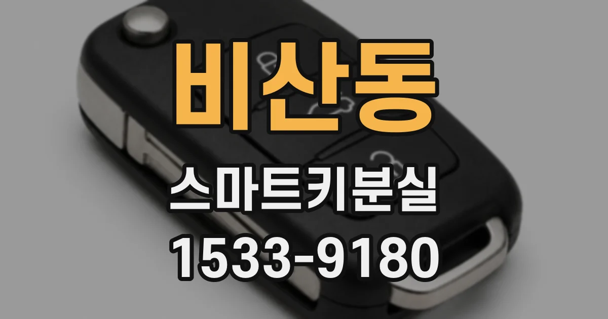 비산동 스마트키분실