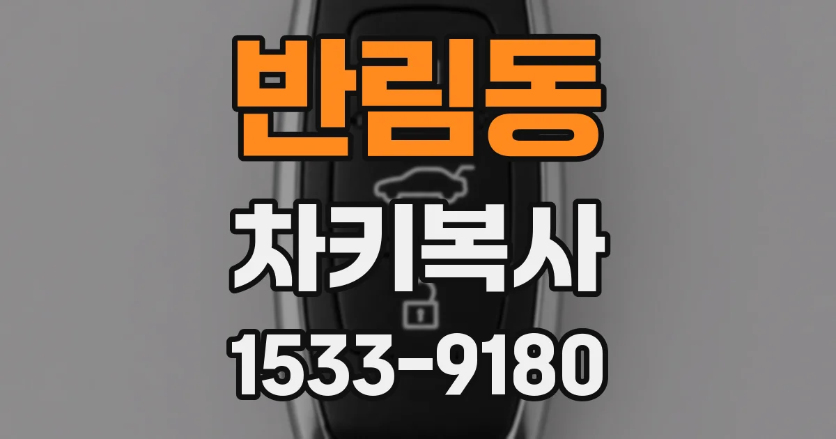 반림동 차키복사