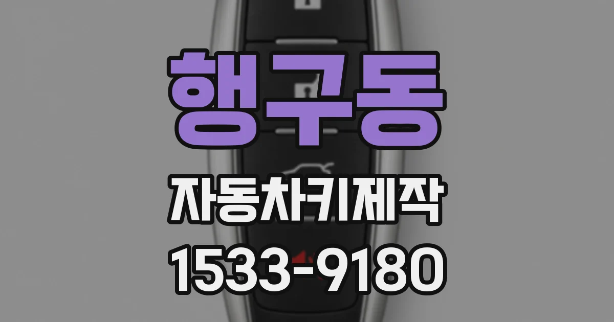 행구동 자동차키제작