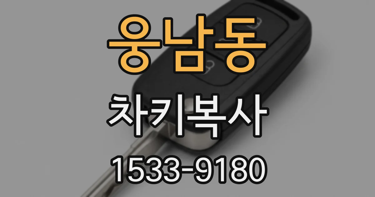 웅남동 차키복사