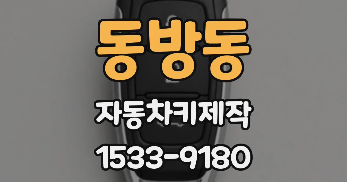 동방동 자동차키제작