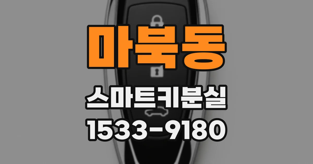 마북동 스마트키분실