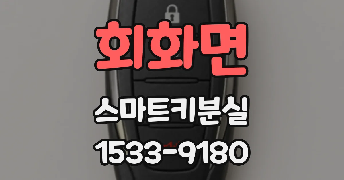 회화면 스마트키분실