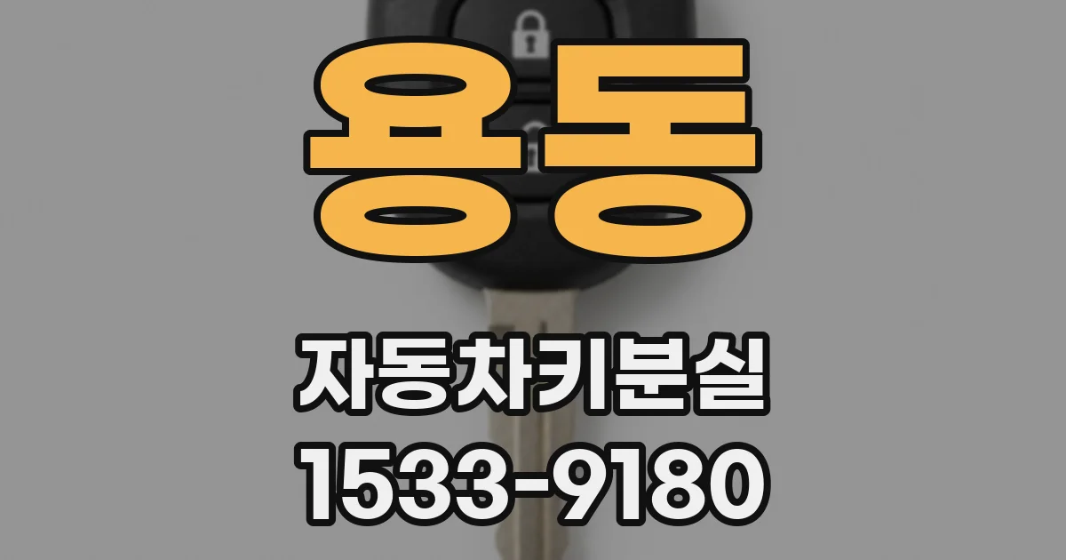 용동 자동차키분실