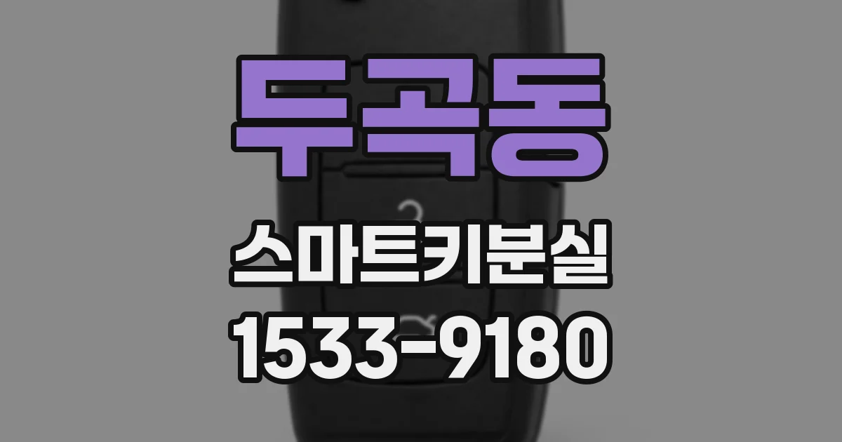 두곡동 스마트키분실