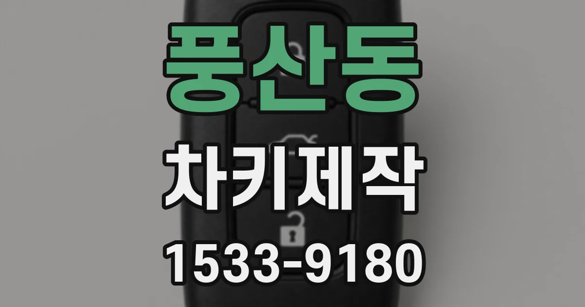 풍산동 차키제작