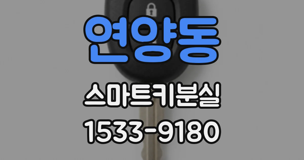 연양동 스마트키분실