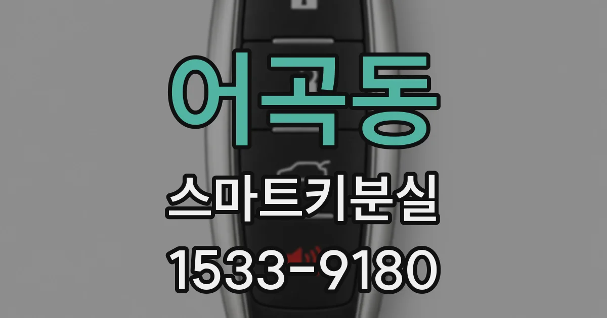 어곡동 스마트키분실