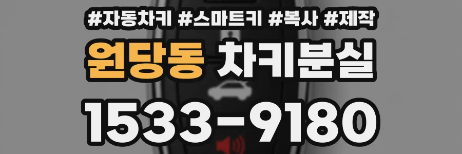 원당동 차키분실