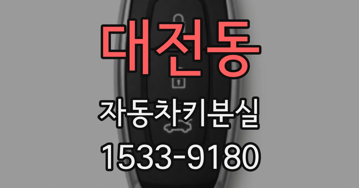 대전동 자동차키분실