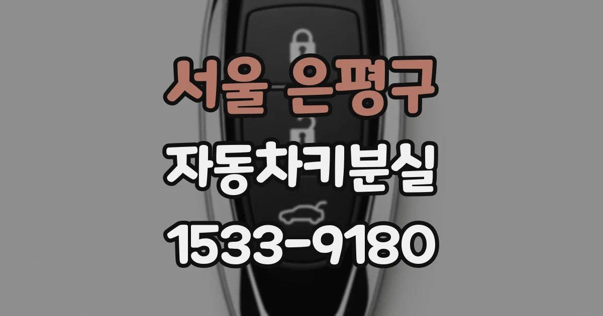 서울 은평구 자동차키분실