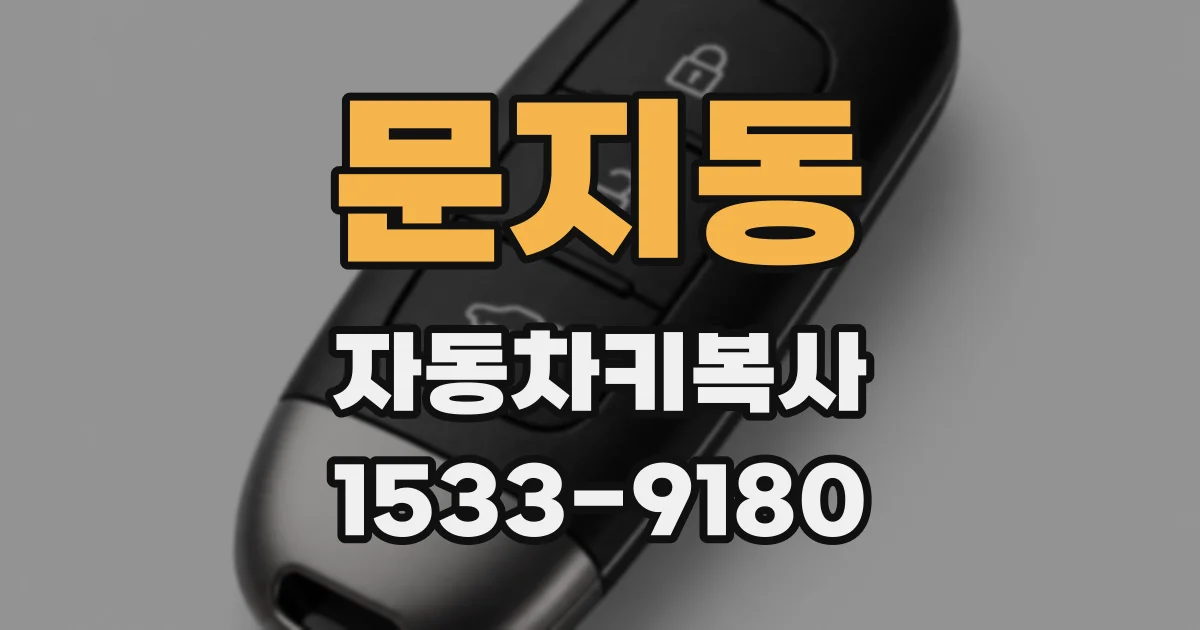 문지동 자동차키복사