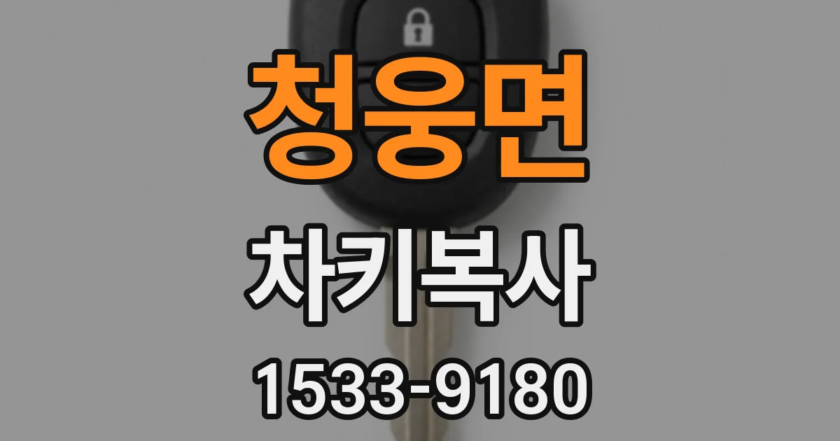 청웅면 차키복사