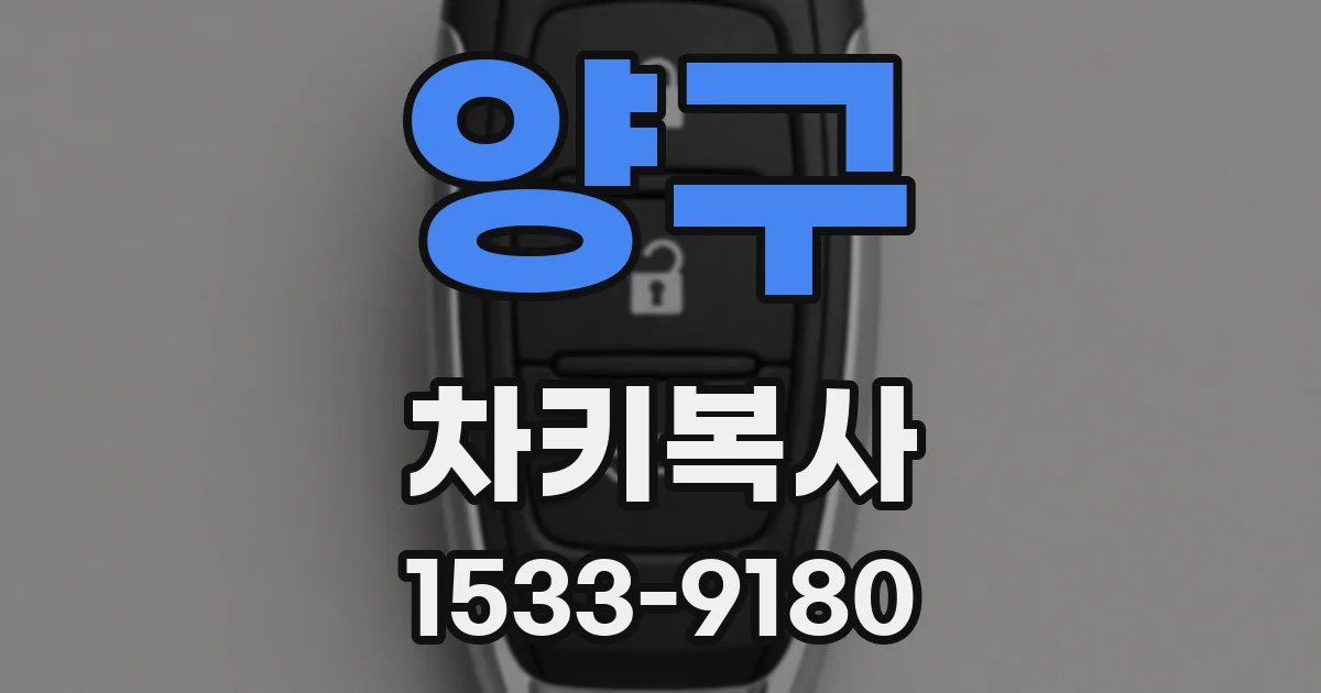 양구 차키복사