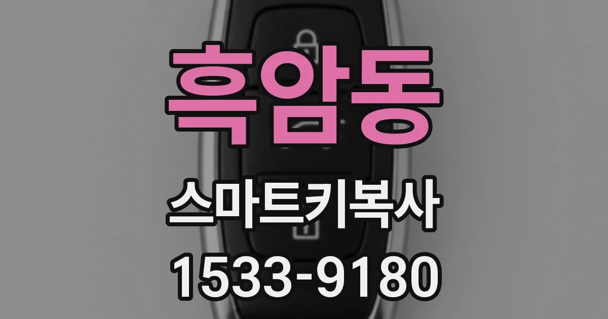 흑암동 스마트키복사