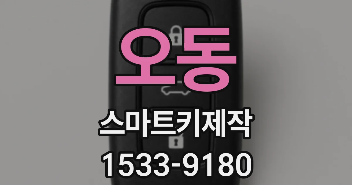 오동 스마트키제작