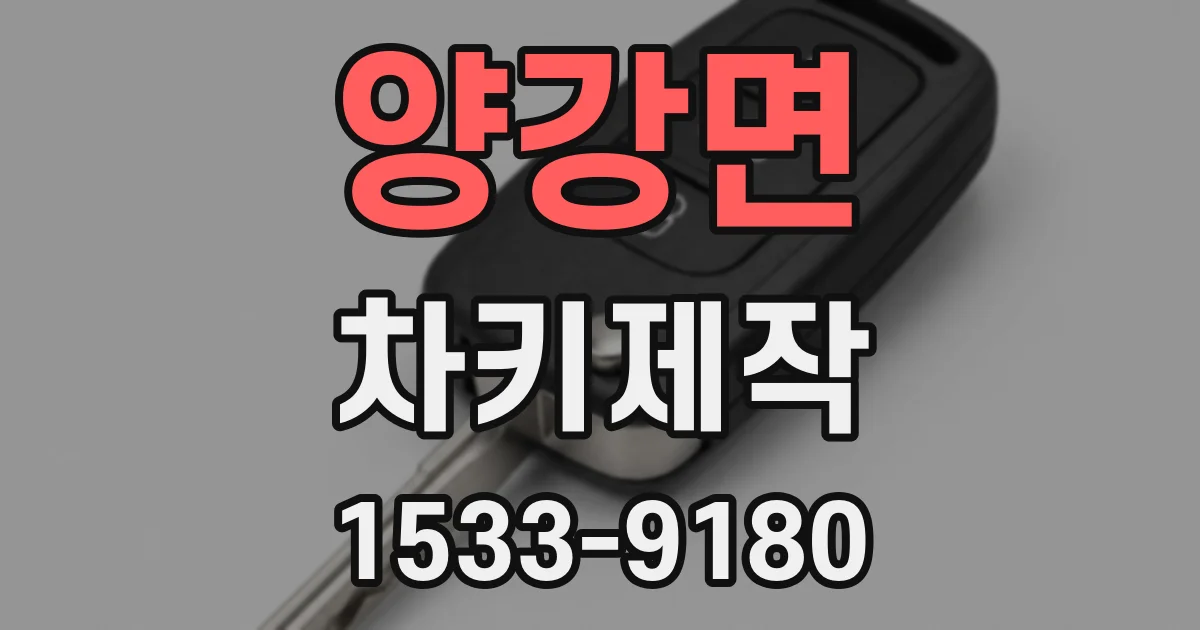 양강면 차키제작