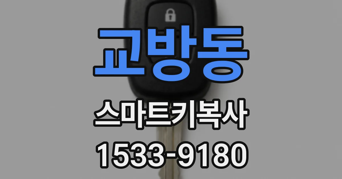 교방동 스마트키복사