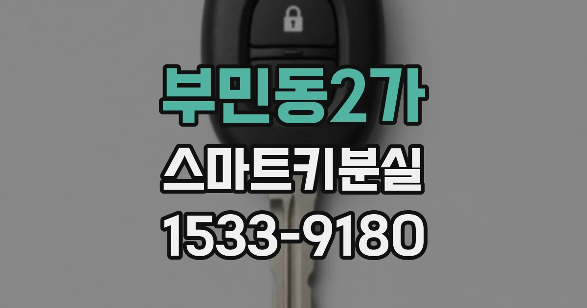 부민동2가 스마트키분실